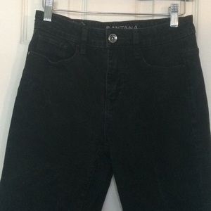 High waisted mom jeans black